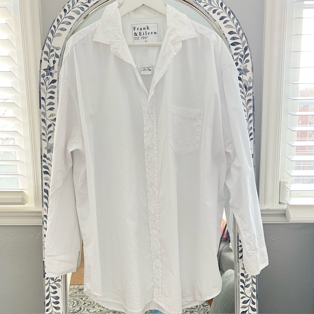 Frank & Eileen Shirley White Button-Down Shirt Size XL NEW - Picture 4 of 8